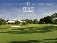 Tablet Screenshot of legacygolfandtennis.com